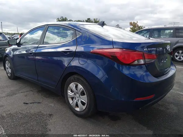 5NPDH4AE4GH701567 — 2016 Hyundai Elantra, фото 3 с аукциона IAAI, Задняя часть