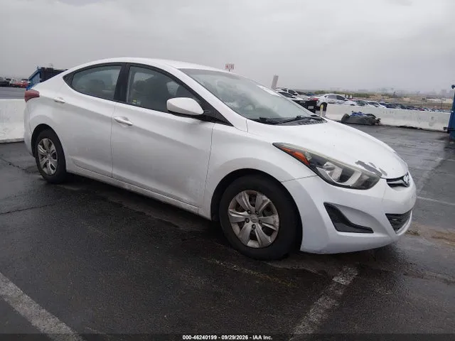 2016 Hyundai ELANTRA SE VIN 5NPDH4AE9GH734502 фото 1