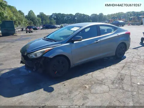 2016 Hyundai Elantra Se VIN KMHDH4AE7GU619267 фото 3