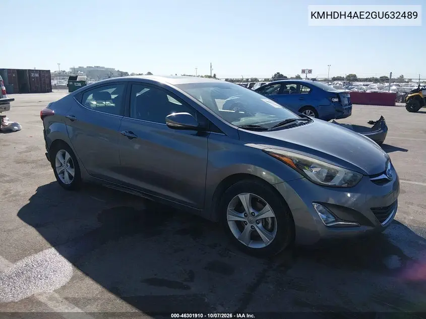 2016 Hyundai Elantra Value Edition VIN KMHDH4AE2GU632489 фото 2