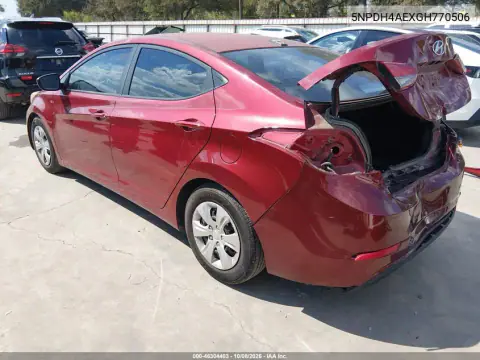 2016 Hyundai Elantra Se VIN 5NPDH4AEXGH770506 фото 4