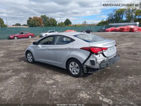 2016 Hyundai Elantra Se VIN KMHDH4AE2GU544140 фото 4