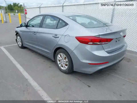 2017 Hyundai Elantra VIN 5NPD74LF6HH106049 фото 4
