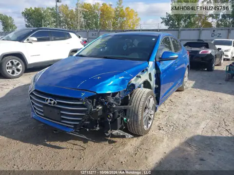 2017 Hyundai Elantra VIN KMHD84LF1HU249716 фото 2