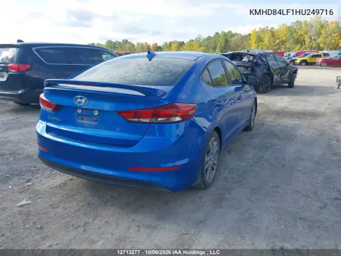 2017 Hyundai Elantra VIN KMHD84LF1HU249716 фото 4
