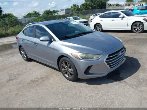 5NPD84LF8HH020741 — 2017 Hyundai Elantra, Повреждение двигателя, фото до ремонта