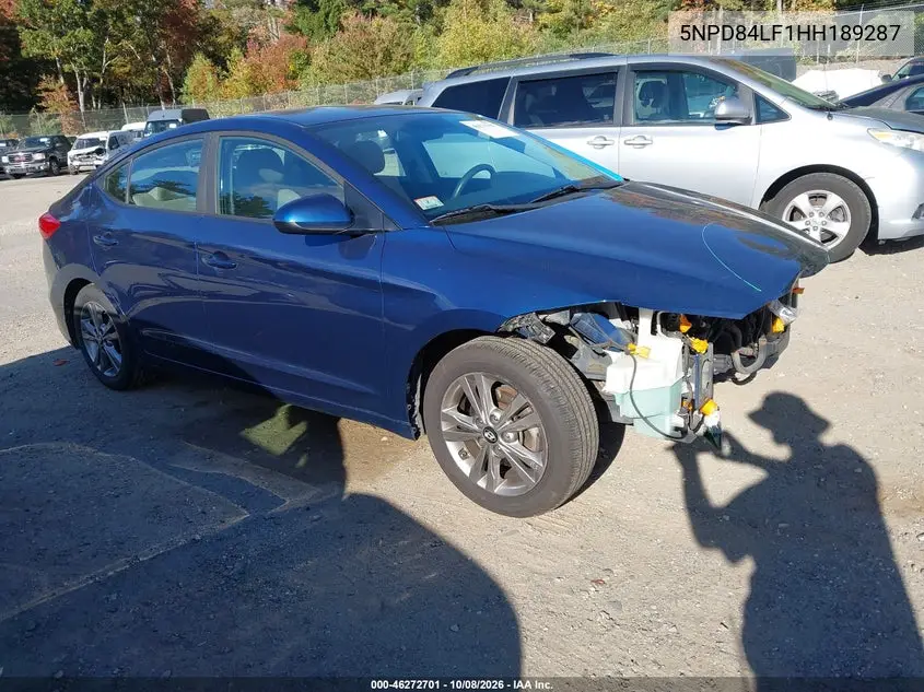 2017 Hyundai Elantra Se VIN 5NPD84LF1HH189287 фото 2