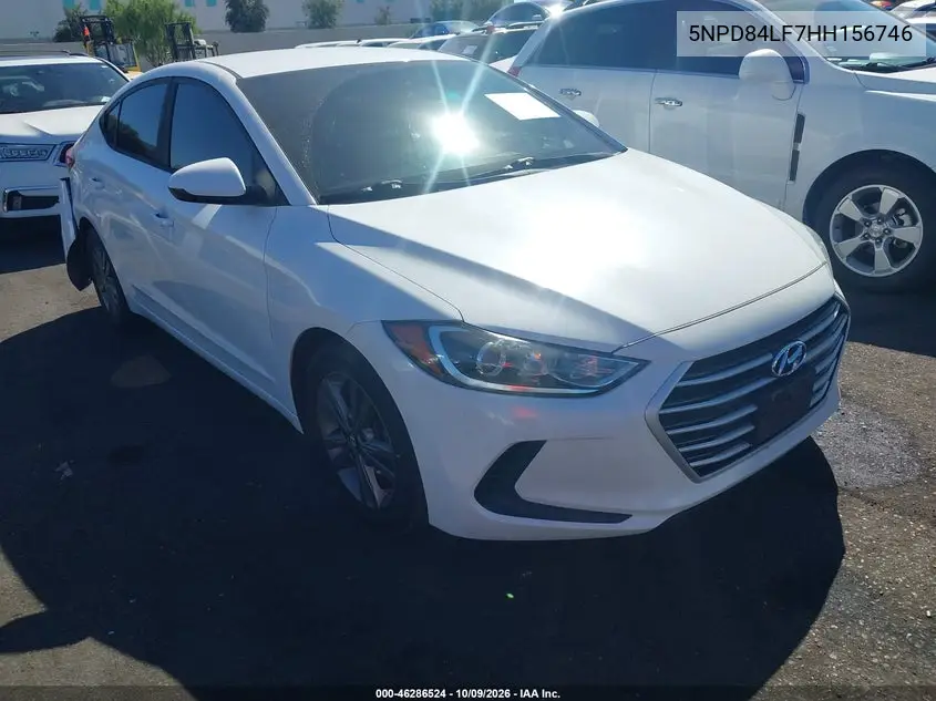 2017 Hyundai Elantra Se VIN 5NPD84LF7HH156746 фото 2