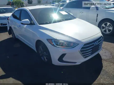 2017 Hyundai Elantra Se VIN 5NPD84LF7HH156746 фото 2