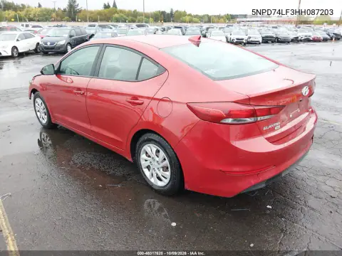2017 Hyundai Elantra Se VIN 5NPD74LF3HH087203 фото 4