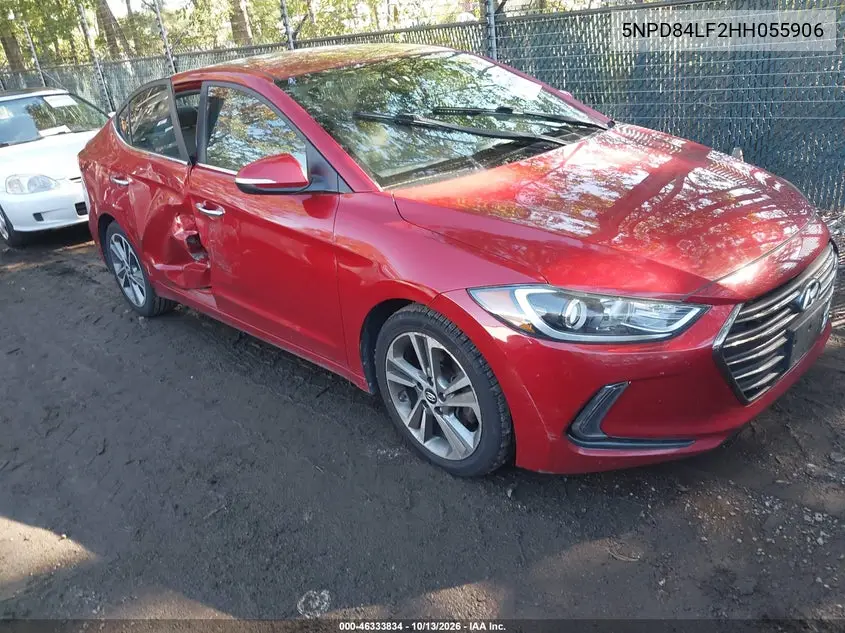 5NPD84LF2HH055906 — 2017 Hyundai Elantra, фото 2 с аукциона IAAI, Правый бок