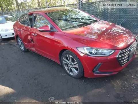 5NPD84LF2HH055906 — 2017 Hyundai Elantra, Правый бок, фото до ремонта