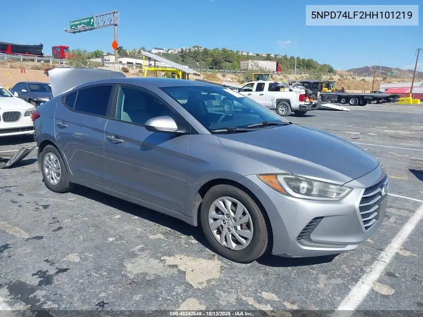 5NPD74LF2HH101219 — 2017 Hyundai Elantra, фото 2 с аукциона IAAI, Задняя часть