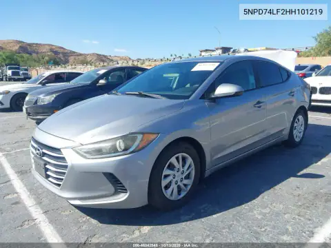 5NPD74LF2HH101219 — 2017 Hyundai Elantra, фото 3 с аукциона IAAI, Задняя часть