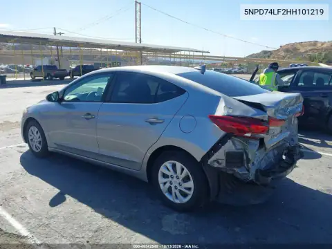 5NPD74LF2HH101219 — 2017 Hyundai Elantra, фото 4 с аукциона IAAI, Задняя часть