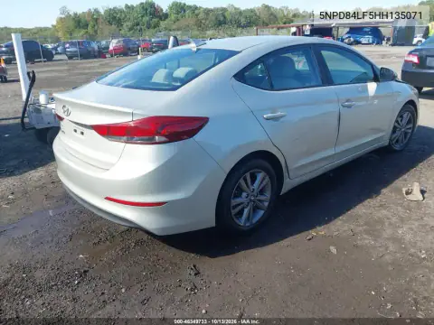5NPD84LF5HH135071 — 2017 Hyundai Elantra, фото 4 с аукциона IAAI, Передняя часть