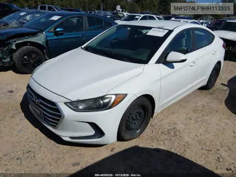 5NPD74LF9HH113335 — 2017 Hyundai Elantra, фото 3 с аукциона IAAI, Правый бок