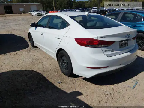 5NPD74LF9HH113335 — 2017 Hyundai Elantra, фото 4 с аукциона IAAI, Правый бок