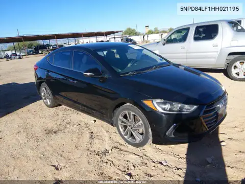 5NPD84LF1HH021195 — 2017 Hyundai Elantra, Наводнение, фото до ремонта