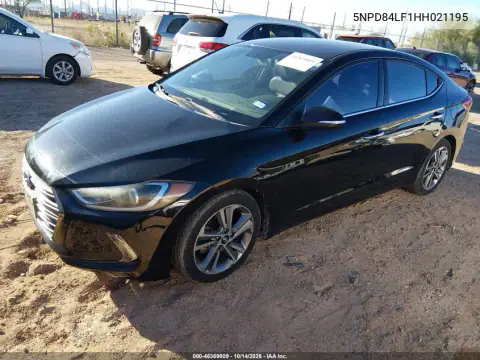5NPD84LF1HH021195 — 2017 Hyundai Elantra, фото 2 с аукциона IAAI, Подтопление