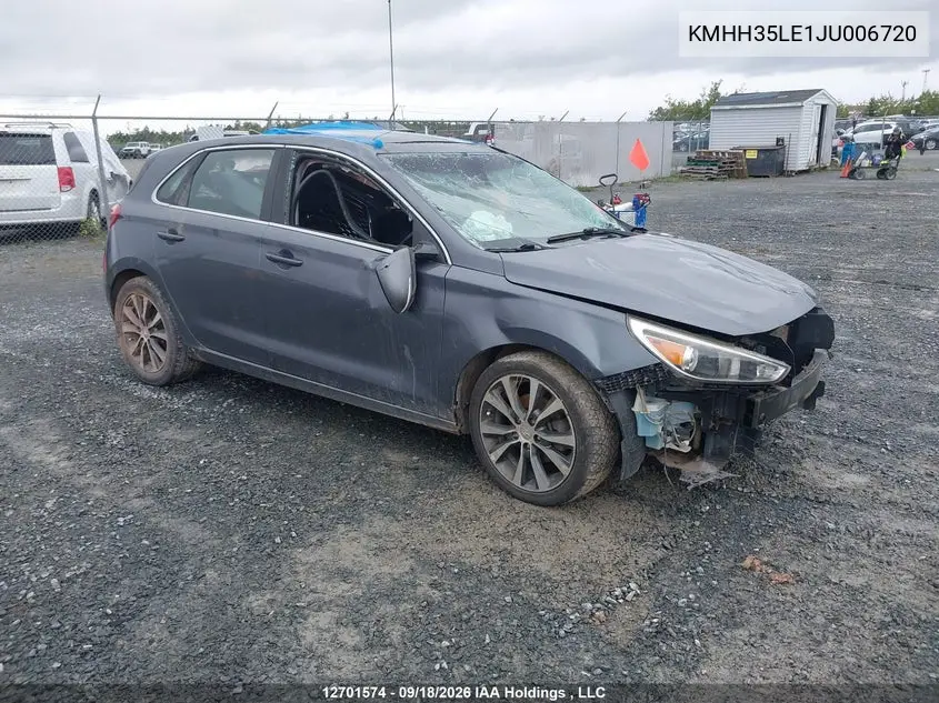 2018 Hyundai Elantra Gt VIN KMHH35LE1JU006720 фото 1