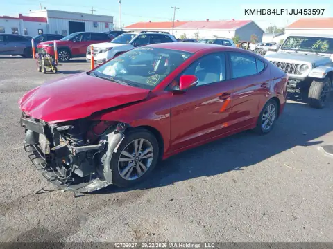 2018 Hyundai Elantra Gl VIN KMHD84LF1JU453597 фото 2