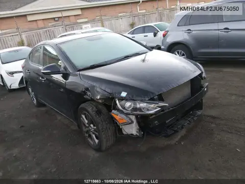 KMHD84LF2JU675050 — 2018 Hyundai Elantra, Град, фото до ремонта