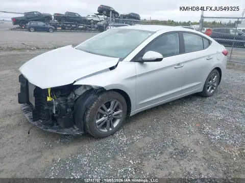 2018 Hyundai Elantra Gl VIN KMHD84LFXJU549325 фото 3