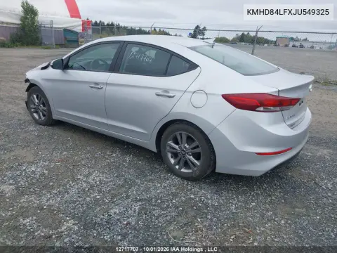 2018 Hyundai Elantra Gl VIN KMHD84LFXJU549325 фото 4