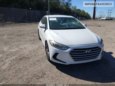 2018 Hyundai Elantra Sel VIN 5NPD84LF8JH224512 фото 2