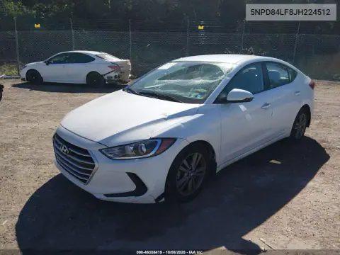 2018 Hyundai Elantra Sel VIN 5NPD84LF8JH224512 фото 3