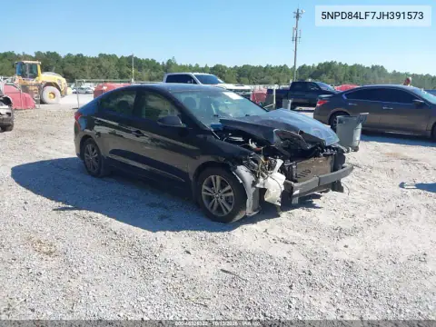 5NPD84LF7JH391573 — 2018 Hyundai Elantra, Передняя часть, фото до ремонта