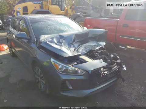 KMHH35LE4JU077846 — 2018 Hyundai Elantra, фото 2 с аукциона IAAI, Передняя часть