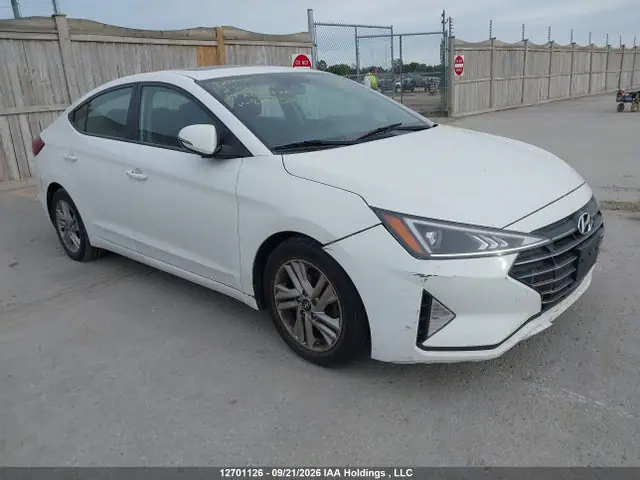 KMHD84LF1KU839924 — 2019 Hyundai Elantra, Подтопление (Water), фото до ремонта