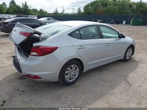KMHD74LFXKU778544 — 2019 Hyundai Elantra, фото 4 с аукциона IAAI 13.10.2026, Задняя часть
