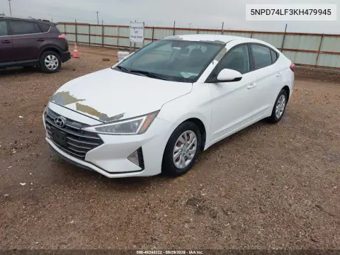 2019 Hyundai Elantra Se VIN 5NPD74LF3KH479945 фото 3