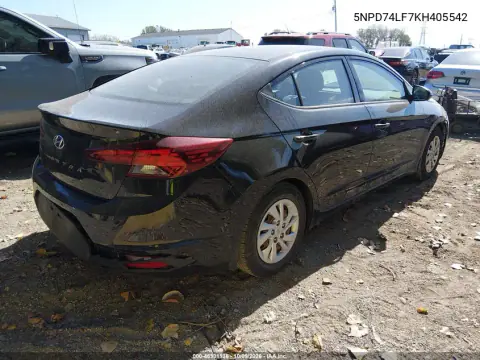 2019 Hyundai Elantra Se VIN 5NPD74LF7KH405542 фото 4