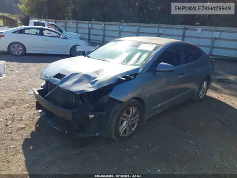 5NPD84LF7KH429949 — 2019 Hyundai Elantra, фото 3 с аукциона IAAI, Передняя часть