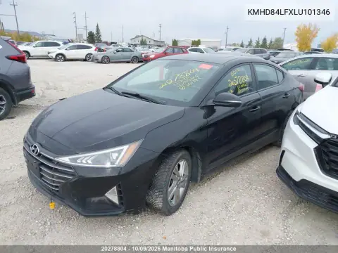 2020 Hyundai Elantra Preferred VIN KMHD84LFXLU101346 фото 2