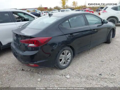 2020 Hyundai Elantra Preferred VIN KMHD84LFXLU101346 фото 4
