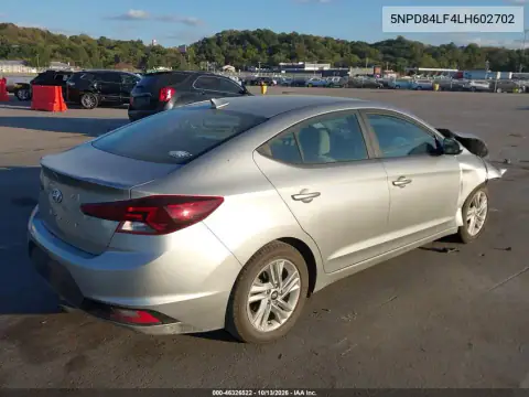2020 Hyundai Elantra Sel VIN 5NPD84LF4LH602702 фото 4