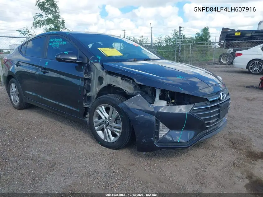 2020 Hyundai Elantra Sel VIN 5NPD84LF4LH607916 фото 2