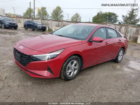 2021 Hyundai Elantra Essential Ivt With Hyundai Smartsense Package VIN KMHLM4AG5MU072522 фото 3
