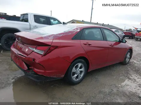 2021 Hyundai Elantra Essential Ivt With Hyundai Smartsense Package VIN KMHLM4AG5MU072522 фото 5