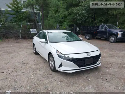 5NPLL4AG9MH045924 — 2021 Hyundai Elantra, Естественный износ, фото до ремонта