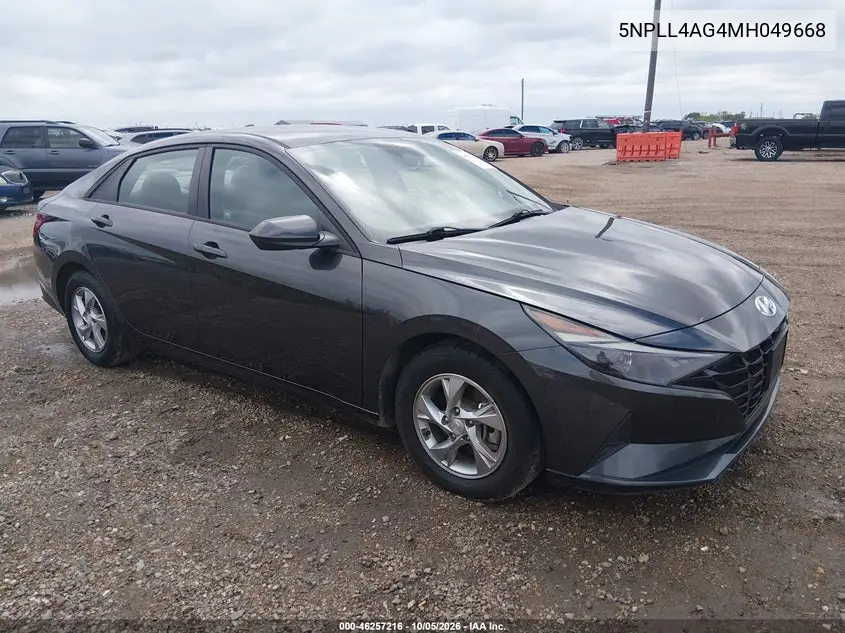2021 Hyundai Elantra Se VIN 5NPLL4AG4MH049668 фото 2