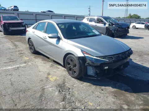 5NPLS4AGXMH004074 — 2021 Hyundai Elantra, Повреждения со всех сторон, фото до ремонта