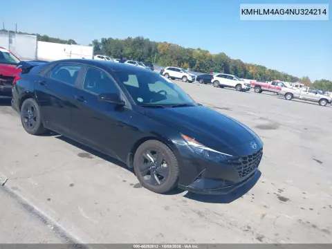 2022 Hyundai Elantra Sel VIN KMHLM4AG4NU324214 фото 2