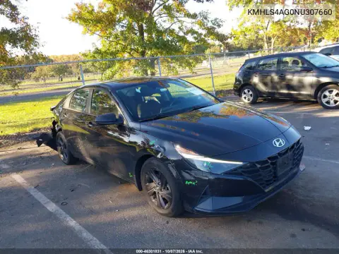 2022 Hyundai Elantra Sel VIN KMHLS4AG0NU307660 фото 2