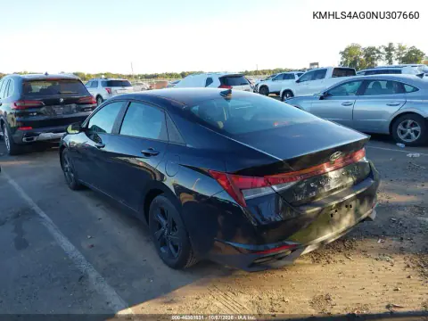 2022 Hyundai Elantra Sel VIN KMHLS4AG0NU307660 фото 4